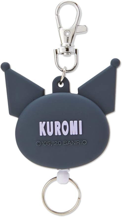 Sanrio Kuromi Face Shape Reel Keychain